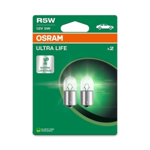 SET 2 BECURI 12V R5W ULTRA LIFE BLISTER OSRAM