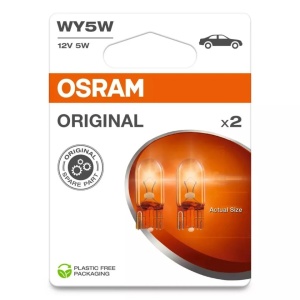 SET 2 BECURI 12V WY5W ORIGINAL BLISTER OSRAM
