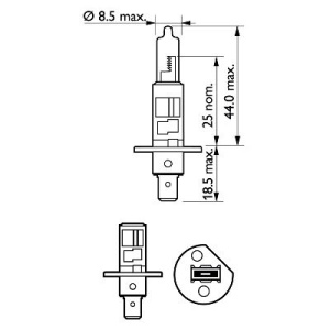 SET 2 BECURI FAR H1 55W 12V X-TREME VISION PRO150 PHILIPS - Img 2