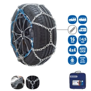 Set (2buc) lanturi antiderapante 16mm PROFESSIONAL 4X4 & CARGO VERIGA PN29 + geanta transport