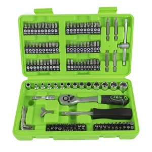 Set Biti Si Tubulare 1/4″ Cu Surubelnita Si Clichet 130 Buc JBM