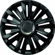 SET CAPACE ROTI 15` NEGRE CU INEL CROMAT ROYAL - Img 1
