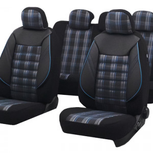 SET HUSE SCAUN SPORT NEGRU-ALBASTRU