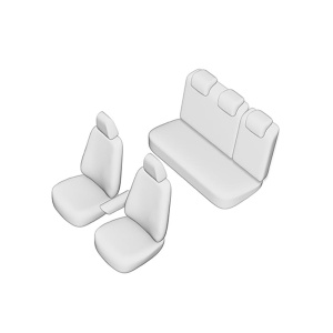 SET HUSE SCAUN UMBRELLA PENTRU FORD FOCUS 2018- (BANCHETA FRACTIONATA) - Img 2