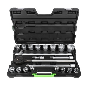 TRUSA DE SCULE CU 21 DE PIESE 3/4' HEXAGONALE ZINCATE
