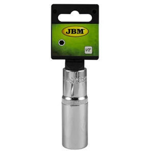 TUBULARA CROMATA HEXAGONALA LUNGA 1/2` 19 MM JBM