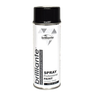 Vopsea Spray Negru Lucios (RAL 9005) 400ml BRILLIANTE