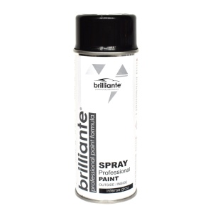 Vopsea Spray Negru Trafic Lucios (RAL 9017) 400ml BRILLIANTE