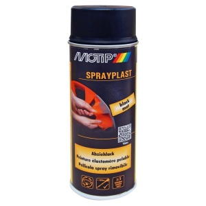 Vopsea spray tunning folie detasabila MOTIP Sprayplast Negru Mat 400ml