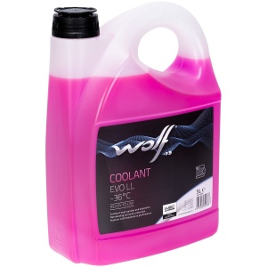Antigel diluat WOLF COOLANT EVO LL Rosu (G12|G13|G12++|G12+|G11) (-36°C) 5L