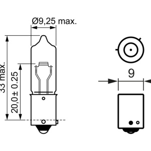 BEC 12V H21W 21W PURE LIGHT SET 10 BUC BOSCH - Img 3