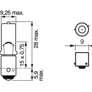 BEC 12V H6W 6W PURE LIGHT SET 10 BUC BOSCH - Img 1