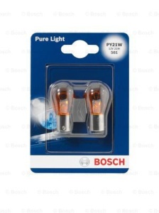 Bec Bosch Pure Light PY21W 12V 21W BAU15s Set 2 buc