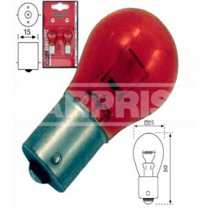 Bec Carpriss PY21W 24V 21W BAU15s Portocaliu Set 2 buc