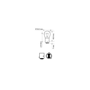 BEC FRANA P21/4W 12V SET 10 buc PHILIPS - Img 2