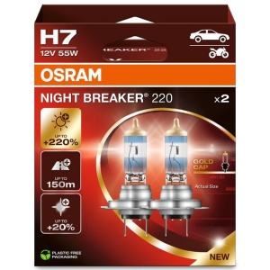 Bec Halogen Osram H7 Night Breaker 220 Duo Box