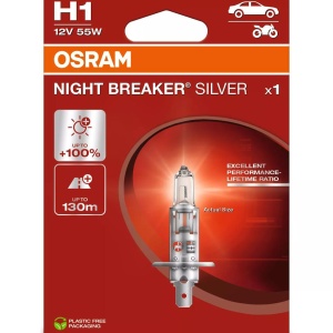 Bec Osram Night Breaker Silver H1 12V 55W P14,5s blister