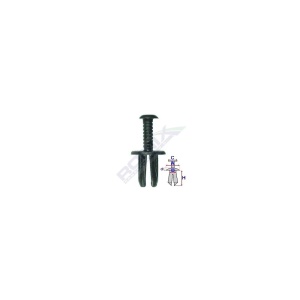 CLIPS FIXARE FIAT/LANCIA/ALFA ROMEO - NEGRU SET 10 BUC - Img 2