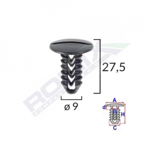 CLIPS TAPITERIE PENTRU FIAT SET 25 BUC - Img 2