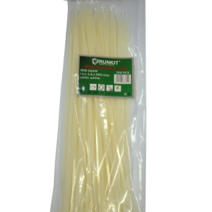 Colier plastic 4.8x380 Alb 100 buc