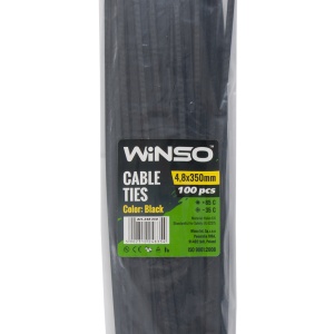 Coliere plastic 4,8x350 Negru - Set 100 buc
