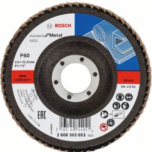 Disc de şlefuire evantai X431, Standard for Metal G120