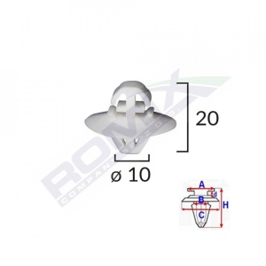 ELEMENT FIXARE BANDOURI LATERALE PENTRU CRAFTER / SPRINTER SET 10 BUC - Img 2