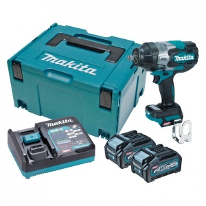 Masina de insurubat cu impact cu 2 acumulatori, Li-Ion, 40 V, 4 Ah, patrat 1/2 inch, 1700 Nm, M12-M36, valiza speciala
