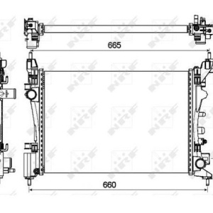 Radiator apa racire motor Opel Corsa E 1.2 1.4 Nrf - Img 2
