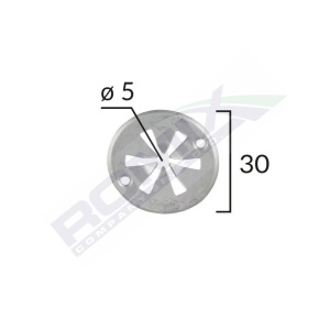 SAIBA DE FIXARE CAPAC PENTRU AUDI/SEAT/VW 5X30MM - ALB SET 10 BUC - Img 2