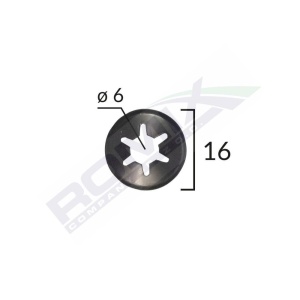SAIBA FIXARE TAPITERIE UNIVERSAL - NEGRU - 16MM SET 25 BUC - Img 2
