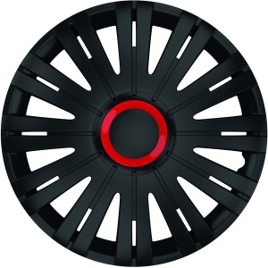 SET CAPACE ROTI 15` NEGRE CU INEL ROSU ACTIVE