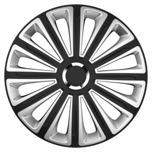 SET CAPACE ROTI 15` SILVER&BLACK CU INEL CROMAT TREND - Img 2
