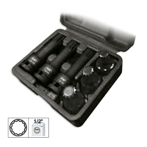 SET DE 6 TUBULARE XZN DE 1/2` DE IMPACT JBM
