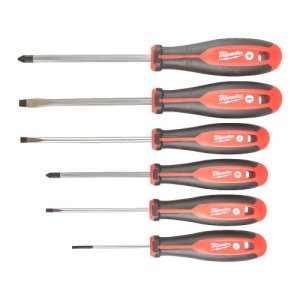 Set de surubelnite cu maner cu trei-fete, set1, 6buc