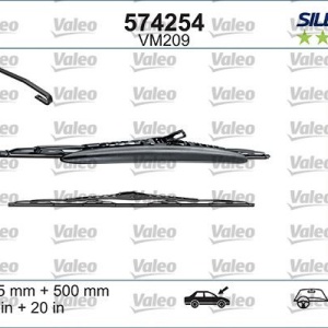 Set lamela stergator Valeo Silencio 575/500 mm