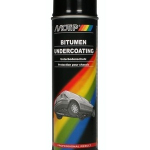 Solutie spray antifonare auto pe baza de bitum MOTIP Bitumen Undercoating, 500ml