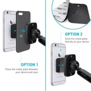 SUPORT TELEFON AUTO MAGNETIC CU FIXARE PE BORD/PARBRIZ CU VENTUZA - Img 7
