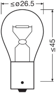 BEC 12V P21W ULTRA LIFE SET 10 BUC OSRAM - Img 2
