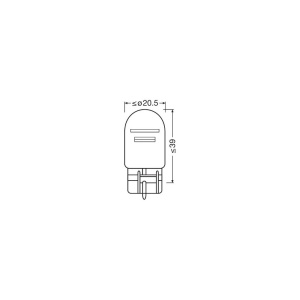 BEC 12V W21/5W ORIGINAL SET 10 BUC OSRAM - Img 2