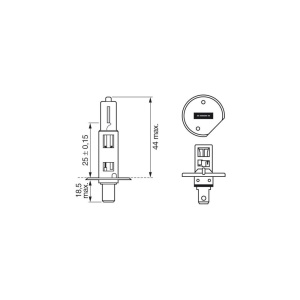 BEC H1 12V 55W PURE LIGHT (blister 1buc) BOSCH - Img 6