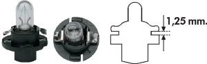 Bec Magneti Marelli PBX4 12V 1.2W BX8.4d Negru