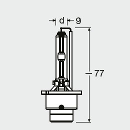 BEC XENON 42V D4S 4150 K XENARC ORIGINAL OSRAM - Img 3