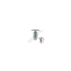 CLIPS TAPITERIE PENTRU OPEL/CITROEN/PEUGEOT - GRI SET 10 BUC - Img 2