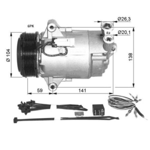 Compresor A/C Opel Astra H 1.9d NRF