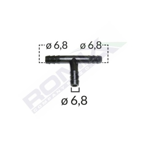CONECTOR TEU FURTUN CONDUCTE UNIVERSAL 6.8MM - NEGRU SET 5 BUC - Img 2