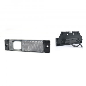LAMPA GABARIT LED 1237 W45NS, 12V-24V, POZITIE ALB WAS