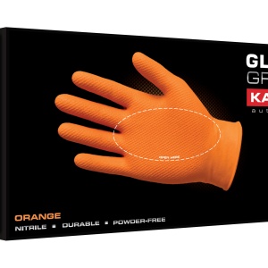 Manusi Nitril-EXTREME GRIP ORANGE 50 PC (M)
