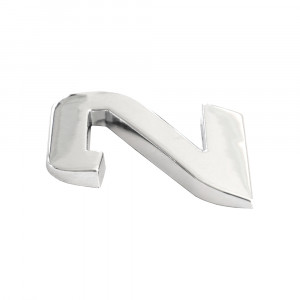 ORNAMENT AUTO 3D. CIFRA 2. 26 MM. CROMAT - Img 2