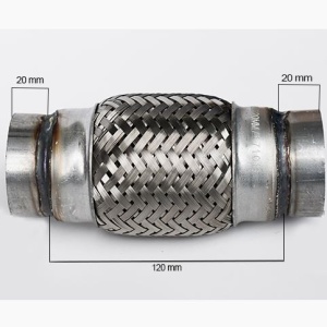 RACORD FLEXIBIL INNER & OUTER BRAID 52x120MM